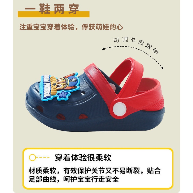 paw patrol รองเท้าแตะเด็ก รองเท้าแตะ EVA ลายการ์ตูน กันลื่น เหมาะกับเดินชายหาด แฟชั่นฤดูร้อน สําหรับเด็กผู้ชาย และผู้หญิง