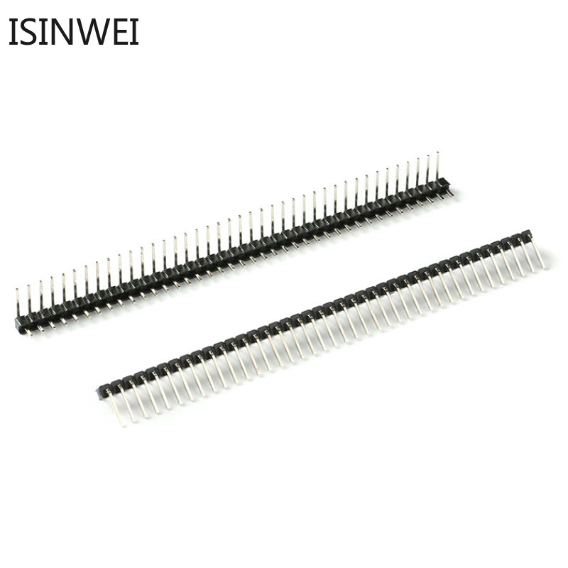 หัวเข็มทรงโค้ง 2 . 54 มิลลิเมตร 1x40 p 10 ชิ้น
