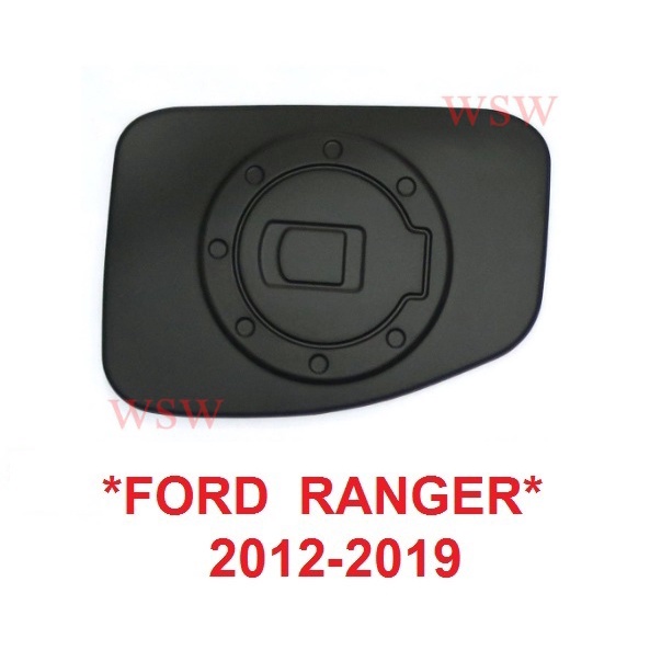 ครอบฝาถังน้ำมัน Ford Ranger 2012-2019 ฝาถังน้ำมัน ฟอร์ด เรนเจอร์ ฝาครอบ ครอบฝาถัง ฝาถัง ฝาปิด 4ประตู สีดำด้าน