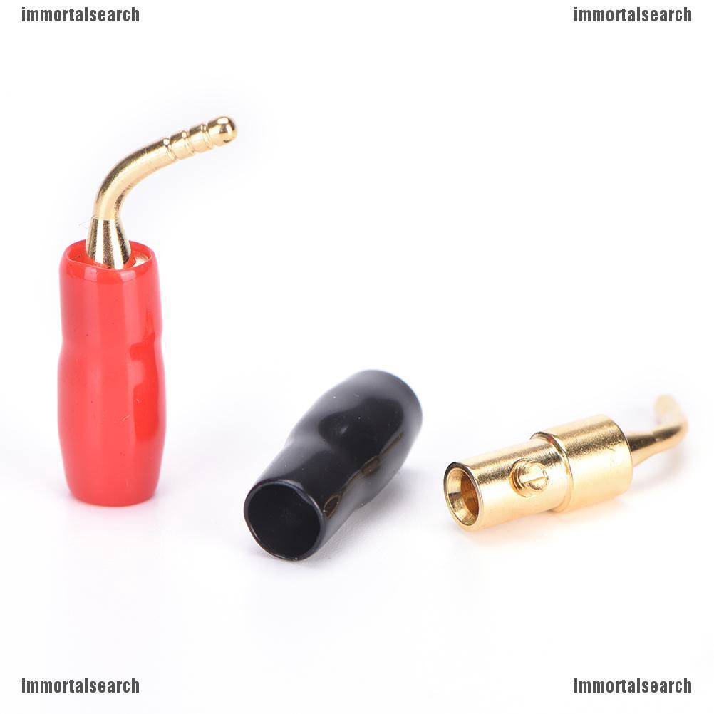 【ICE】 8PCS 2MM Audio Speaker Cable Pin Plug Banana Connector Screw For Hifi Excellent