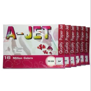 Photo Inkjet Glossy A4 180G. A-JET (100/Pack)