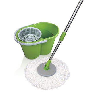 ชุดไม้ถูพื้นไมโครไฟเบอร์พร้อมถังปั่นแห้ง สก๊อตช์-ไบรต์ Microfiber mop set with spin dryer Scotch-Brite