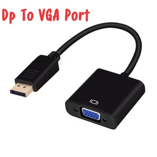 DisplayPort แสดงพอร์ต DP ถึง VGA สายเคเบิลอะแดปเตอร์ชายหญิงสำหรับ PC คอมพิวเตอร์แล็ปท็อป HDTV Monitor Projector