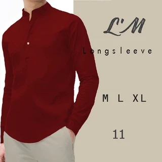 [เหลือ157฿ใส่โค้ดMAYINC30] 11 สี รุ่นกระดุม 1 เม็ด !!! เกาหลีฝุดๆ เสื้อเชิ้ตผู้ชาย คอจีนแขนยาว