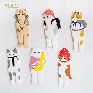 Yolo แม่เหล็กติดตู้เย็นลายการ์ตูนแมว