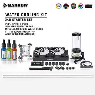 BARROW WATER COOLING SET INTEL/AMD 240 STARTER KITS SUPPORT LGA-1700-AM4