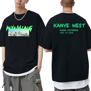 [S-5XL]เสื้อยืดแขนสั้น พิมพ์ลาย Kanye West Ye Wyoming สไตล์ฮาราจูกุ ฮิปฮอป สตรีท แฟชั่นวินเทจ สําหรับผู้ชาย และผู้หญิง