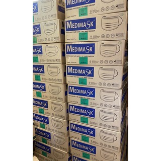 Medimask ราคาส่งยกลัง 20 กล่อง หน้ากากอนามัย เมดิแมส เกรดการแพทย์ แมสผู้ใหญ่ มีปั๊ม