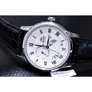 (แถมกล่องแบบพกพา) นาฬิกา Orient Classic Automatic Sun And Moon รุ่น AK0008S