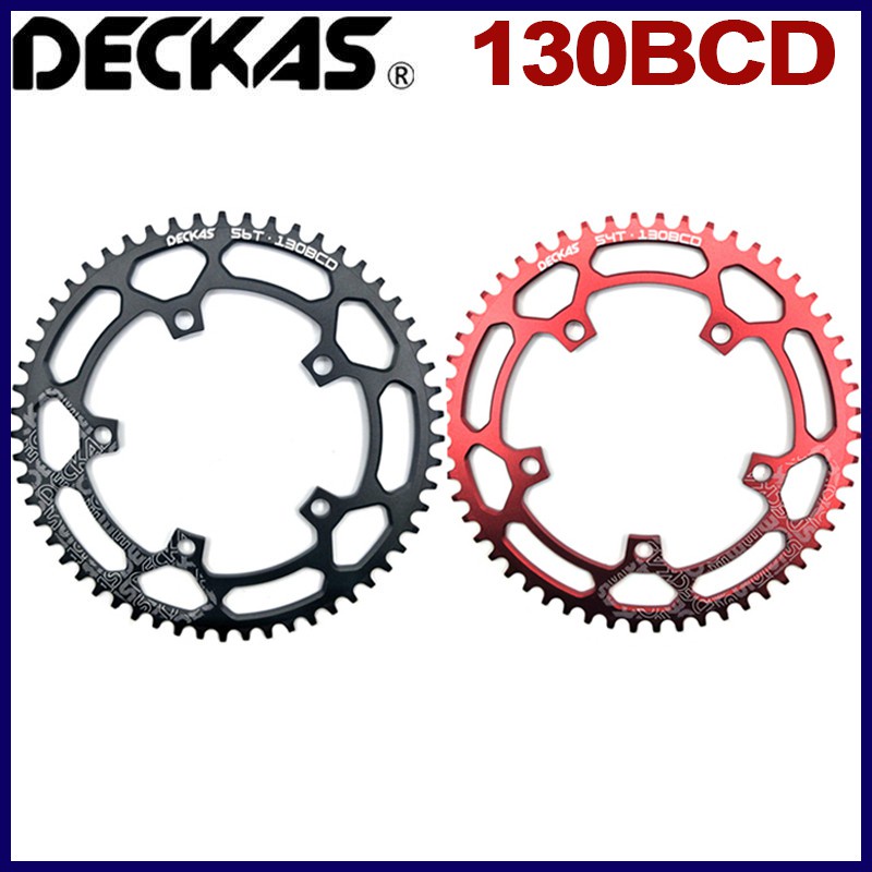 Deckas จานหน้าจักรยาน 130BCD 50T 52T 54T 56T 58T สำหรับ 9 10 11 สปีด อุปกรณ์เสริมจักรยาน