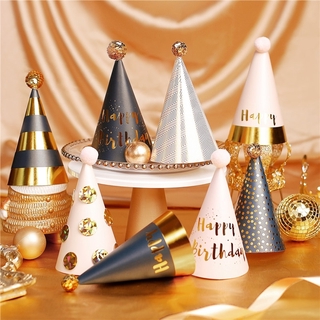 1PC Cute Glitter Birthday Hat Rabbit Paper Cap for Childrens Gifts Party Decoration