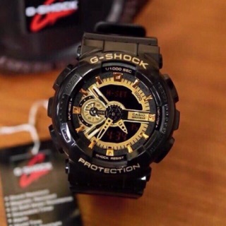 นาฬิกา G-SHOCK สายดำหน้าปัดทอง