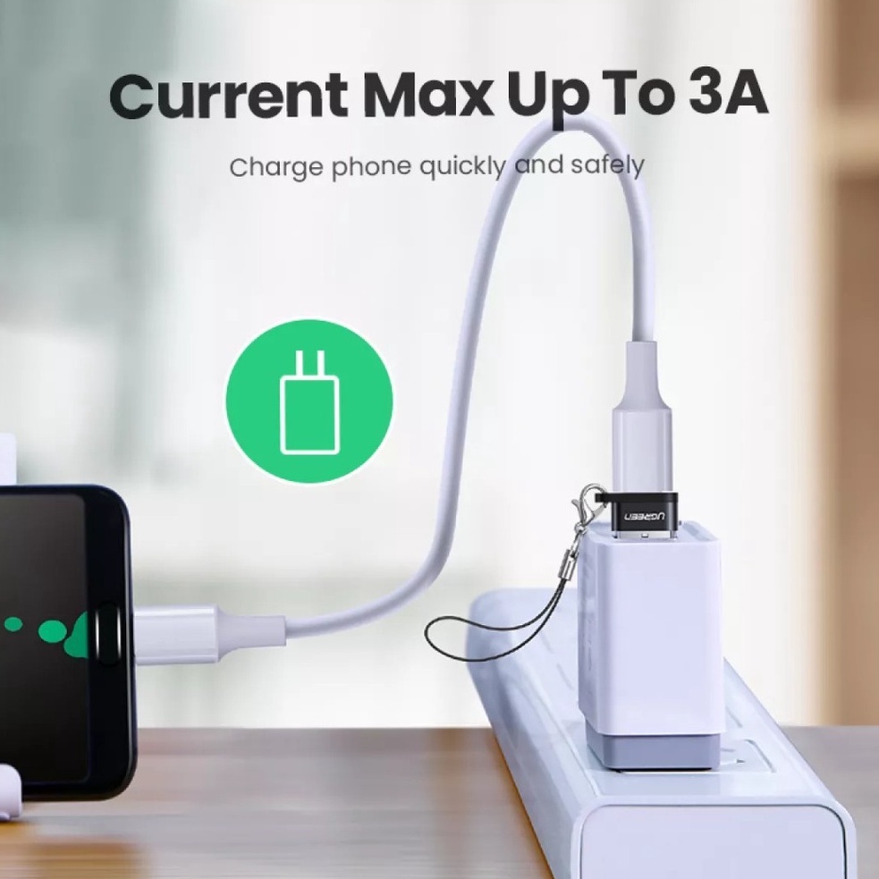 UGREEN รุ่น 50568, 50533 อะเเเดปเตอร์ 2.0, 3.0 to USB-C Female แปลงเป็น USB-A Male สำหรับชาร์จ มือถือ, คอมพิวเตอร์ อื่นๆ