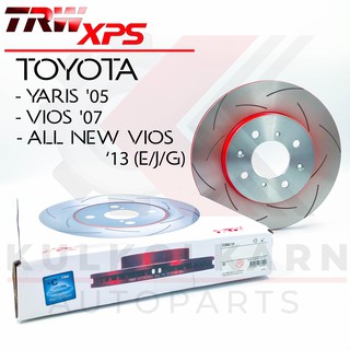 TRW จานเบรคหน้า รุ่น XPS TOYOTA VIOS 07, YARIS 05, ALL NEW VIOS 13 (E/J/G) (ใส่แทนของเดิมได้ทันที) (DF4806XSS)