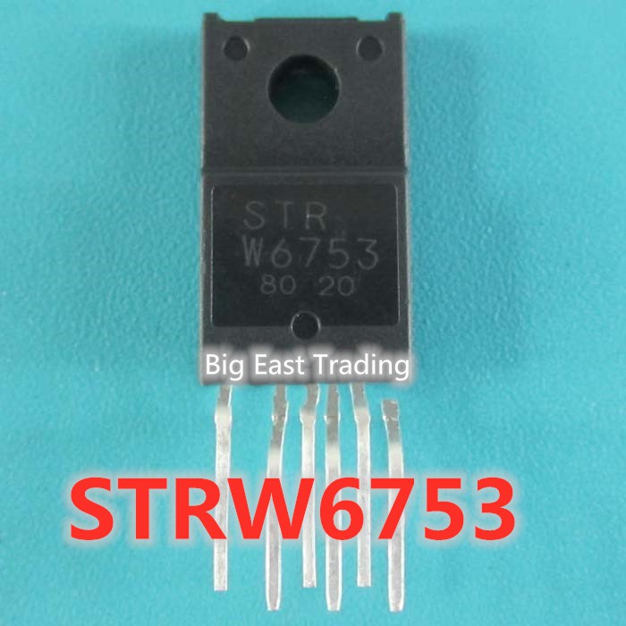 5 ชิ้น STR-W6753 STRW6753 W6753 TO220F-6 str-w6753 ทรานซิสเตอร์เชื่อม,รับประกันคุณภาพ