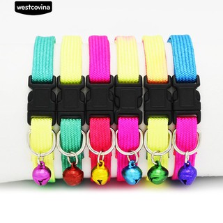 หมาแมวสุนัข Collars ปรับ Bell สร้อยคอ Outdoors อุปกรณ์เสริม