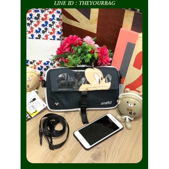 กระเป๋าสะพายข้างANELLO MICKEY LIMITED EDITION DT-G003  แท้100%