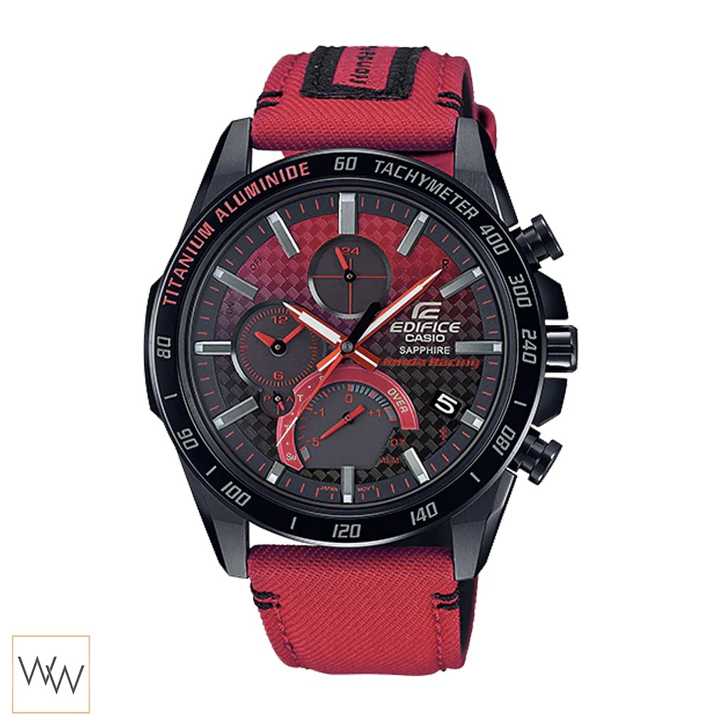 LIMITED พร้อมลายเซ็นต์ Pierre Gasly ของแท้ นาฬิกาข้อมือ Edifice รุ่น EQB-1000HRS-1ADR *CMG*