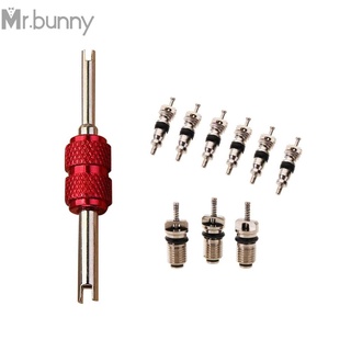 #MRBUNNY#9x Air Conditioning Valve Cores With 1pc Remover Tool A/C System Repair Kit New