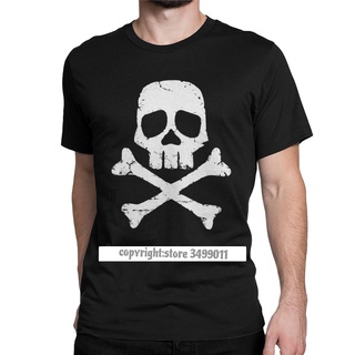 เสื้อยืดผ้าฝ้าย พิมพ์ลายการ์ตูน Capn Harlocks Roger Space Pirate Skull สําหรับผู้ชายS-5XL