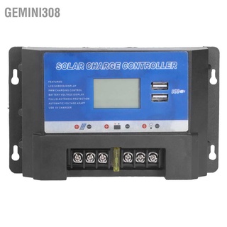 Gemini308 แผงควบคุมการเก็บประจุพลังงานแสงอาทิตย์ จอแสดงผล Lcd อินเตอร์เฟซ Usb คู่ แผงควบคุม Pv ที่ทนทาน