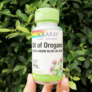 น้ำมันออริกาโนสกัด Solaray® Oil of Oregano 150 mg 60 Softgels