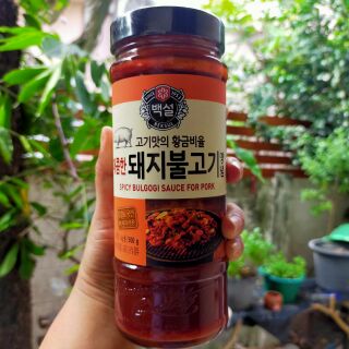 Spicy Bulgogi Marinade สไปซี่ บุลโกกิ มาริเนด ซอสบาร์บีคิวรสเผ็ดสำหรับหมักหมู500g.