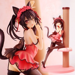 Date A Live Tokisaki Kurumi Nightmare Pink Pajamas Ver. PVC Action Figure Collection Model Toy 24cm