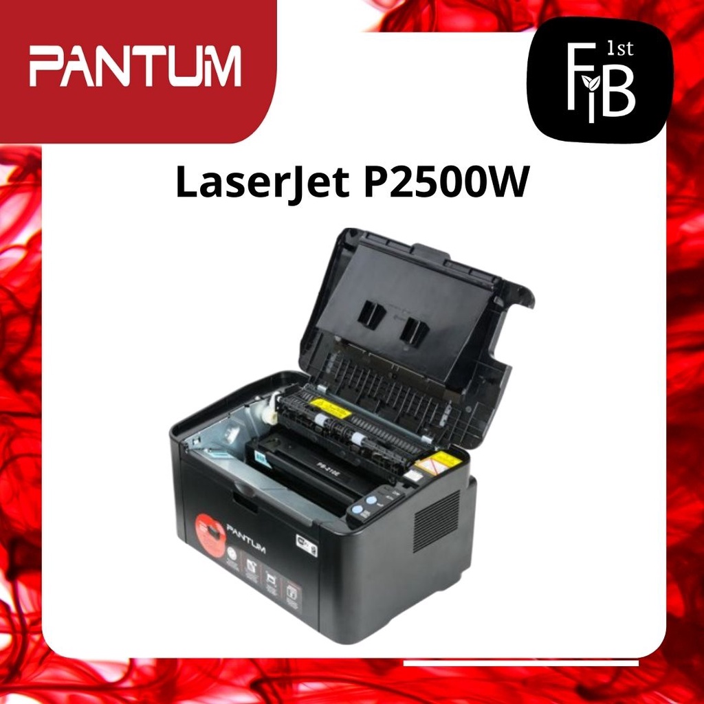 Printer Pantum LaserJet P2500W สีขาว-ดำเท่านั้น ใช้ Wi-Fi ปริ้นท์ผ่าน ...