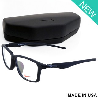 Nike แว่นตา รุ่น 7266 C-1 สีดำ กรอบเต็ม ขาข้อต่อ วัสดุ พลาสติก พีซี เกรด เอ Eyewear Top Glasses Made in USA