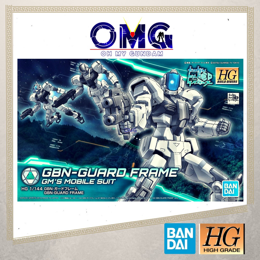 Bandai HGBD GBN-Guard Frame 55360 Gundam OMG Build Divers Diver GBN Guard Frame Gundam Guard Frame H