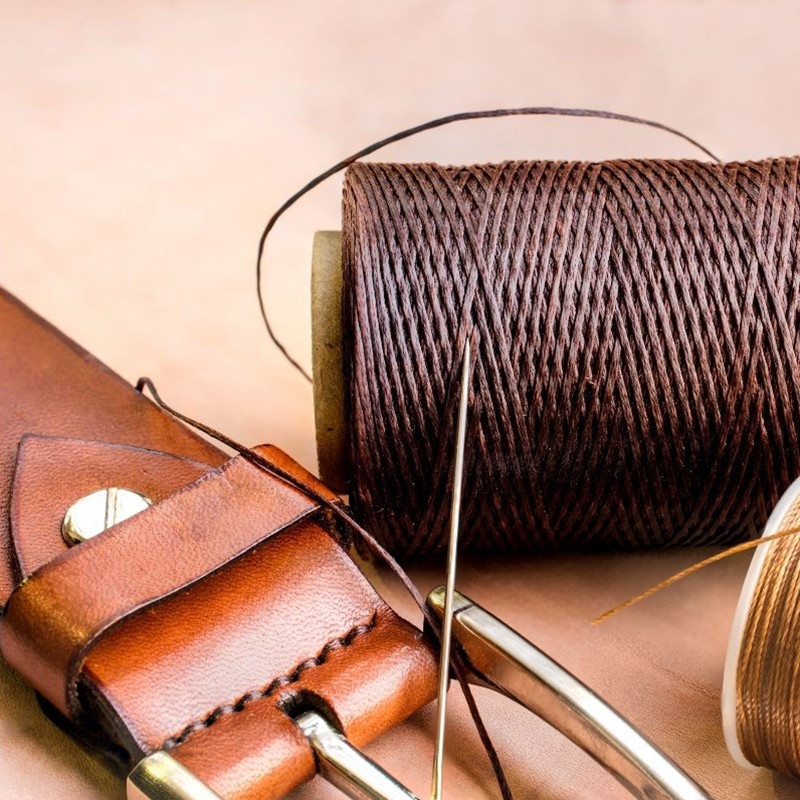 ชุดด้ายขี้ผึ้งแบน 260 ม. สําหรับเย็บหนัง งานฝีมือ - รูปที่ 4