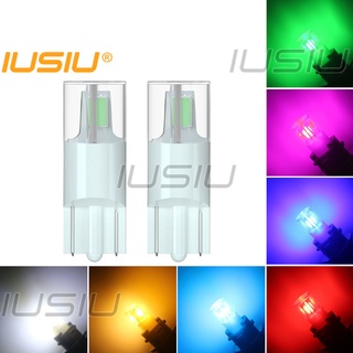Iusiu หลอดไฟ T10 LED W5W 168 194 5630 สีฟ้า สําหรับติดป้ายทะเบียนรถยนต์