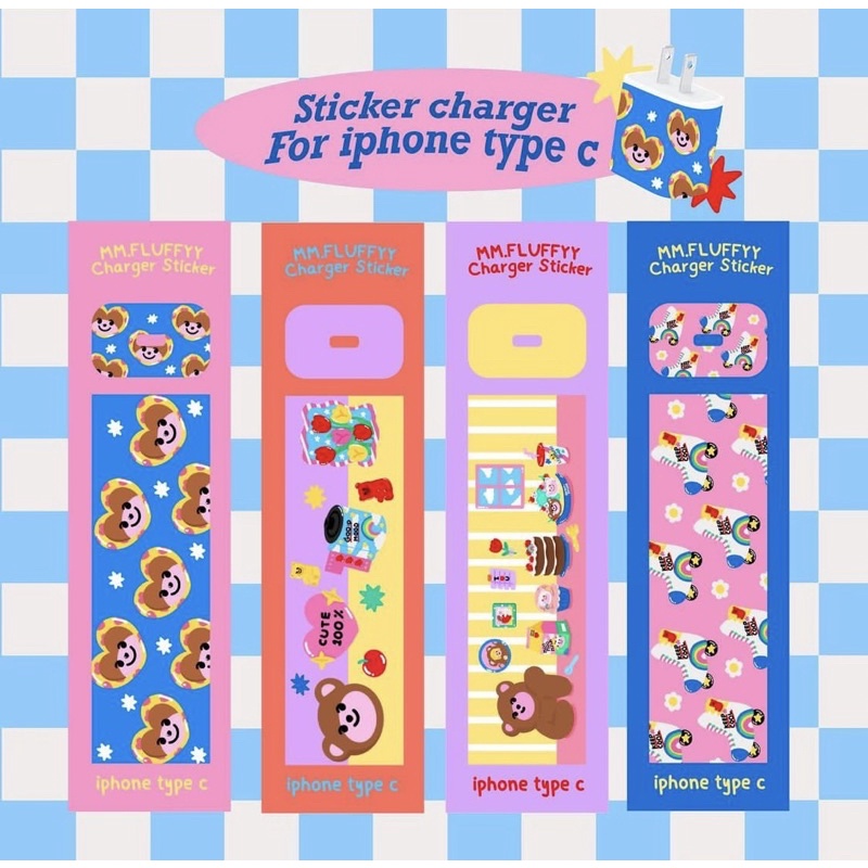 sticker charger type c usb - mm.fluffyy_sticker - ThaiPick