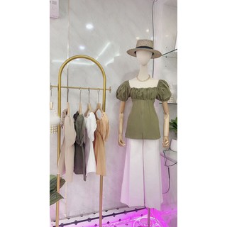 เสื้อญาญ่าแขนสั้นผ้าลินิน​