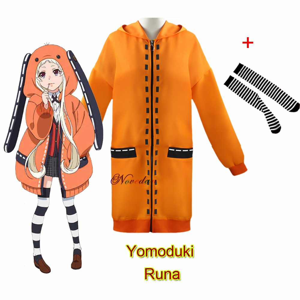Anime Hoodie C-ZOFEK Women's Anime Cosplay Orange Hoodie With