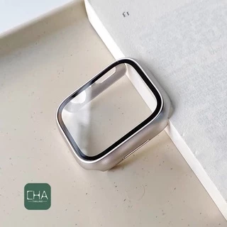 เคส watch + ฟิลม์กระจกในตัว case สําหรับ watch11 10 9 8 7 6 5 4 Se เคสกระจก ขนาด41/40mm 44/45/46มมเคสสําหรับแอปเปิ้ลวอช