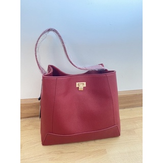 กระเป๋าถือพรีเว่โรม่า (Prive Roma) สีแดงไวน์