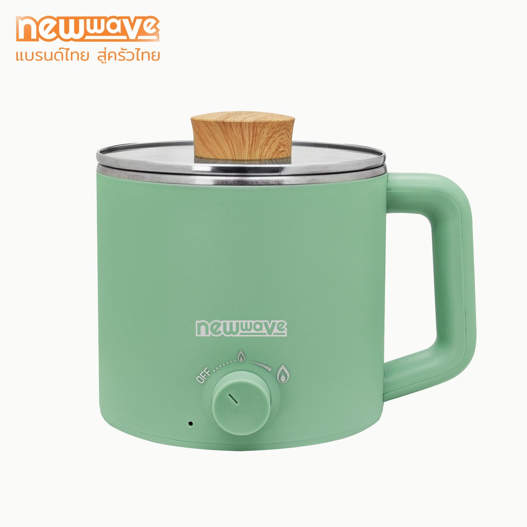 Newwave หม้อไฟฟ้าขนาดเล็ก กระทะไฟฟ้า หม้อมาม่า หม้อสุกี้ หม้ออเนกประสงค์ขนาด 1.6 ลิตร รุ่น REP-600