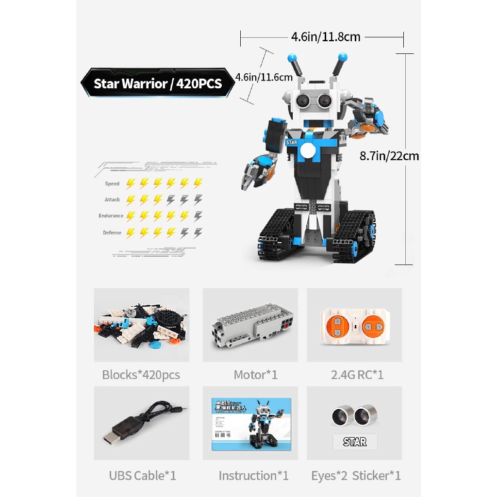 年中無休 925 storeRobot Toy, Interactive Remote Control Robot DIY