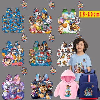 สติกเกอร์ ลายการ์ตูน Paw Patrol กันน้ํา กันความร้อน DIY สําหรับติดตกแต่งเสื้อยืด หมวก กางเกง