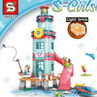 🚚🆓ส่งฟรีEMSไม่ต้องใช้โค้ด SY6573 Beach Rescue Hut Lighthouse -
S-Girls (เลโก้จีน ประภาคาร เฟรนด์)