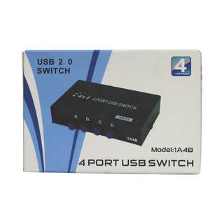 4 Port USB Switch รุ่น 1A4B USB 2.0