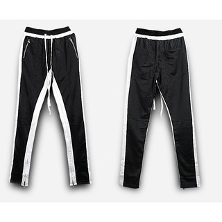 กางเกงTRACK PANTS ดำแถบขาว GM-TP-03