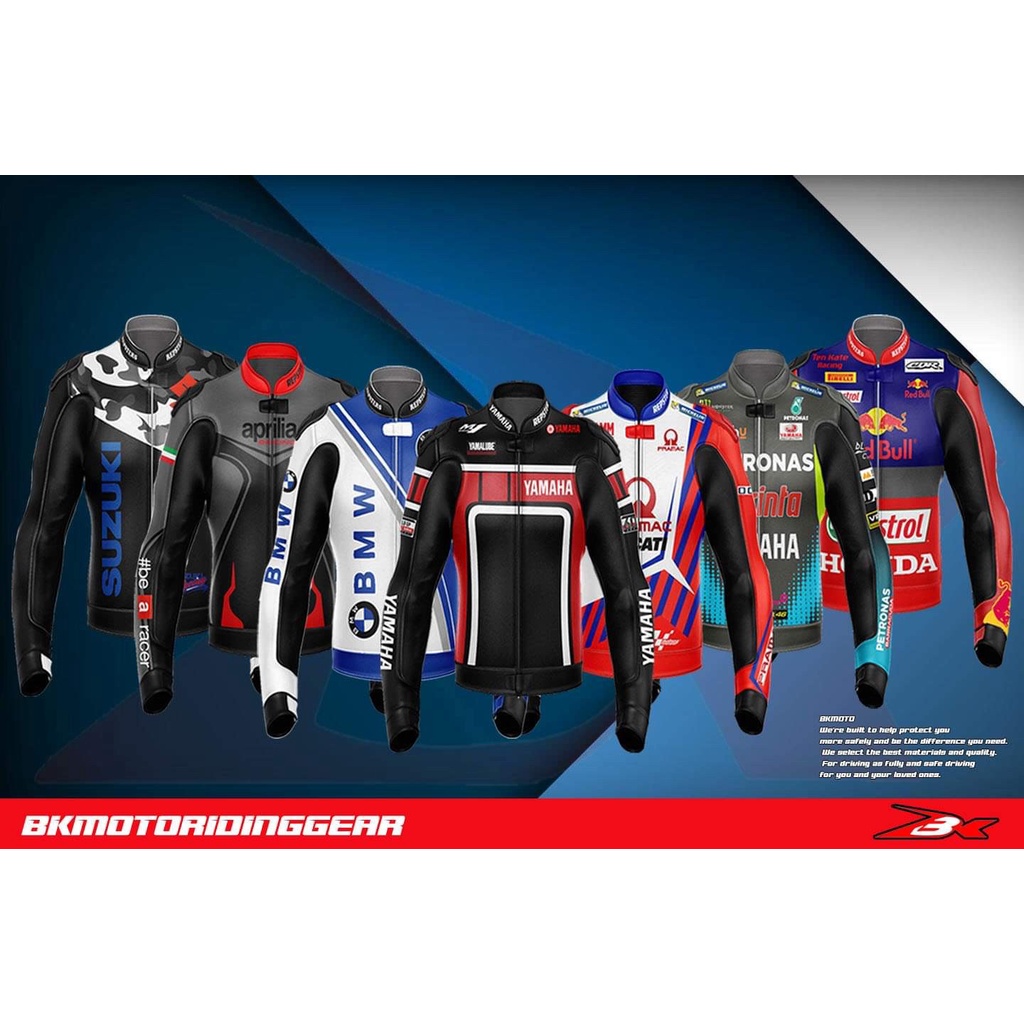 เสื้อการ์ดหนัง BK MOTO หนังวัวท๊อปเกรดแข่งออกแบบได้ตามใจ