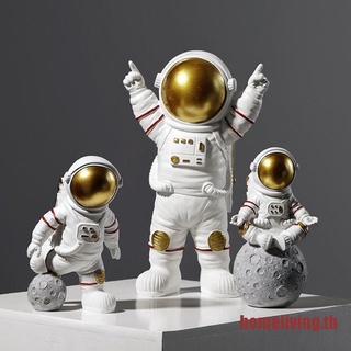 HOME Nordic Astronaut Figurines Resin Sculpture Modern Home Decor Table Ornaments