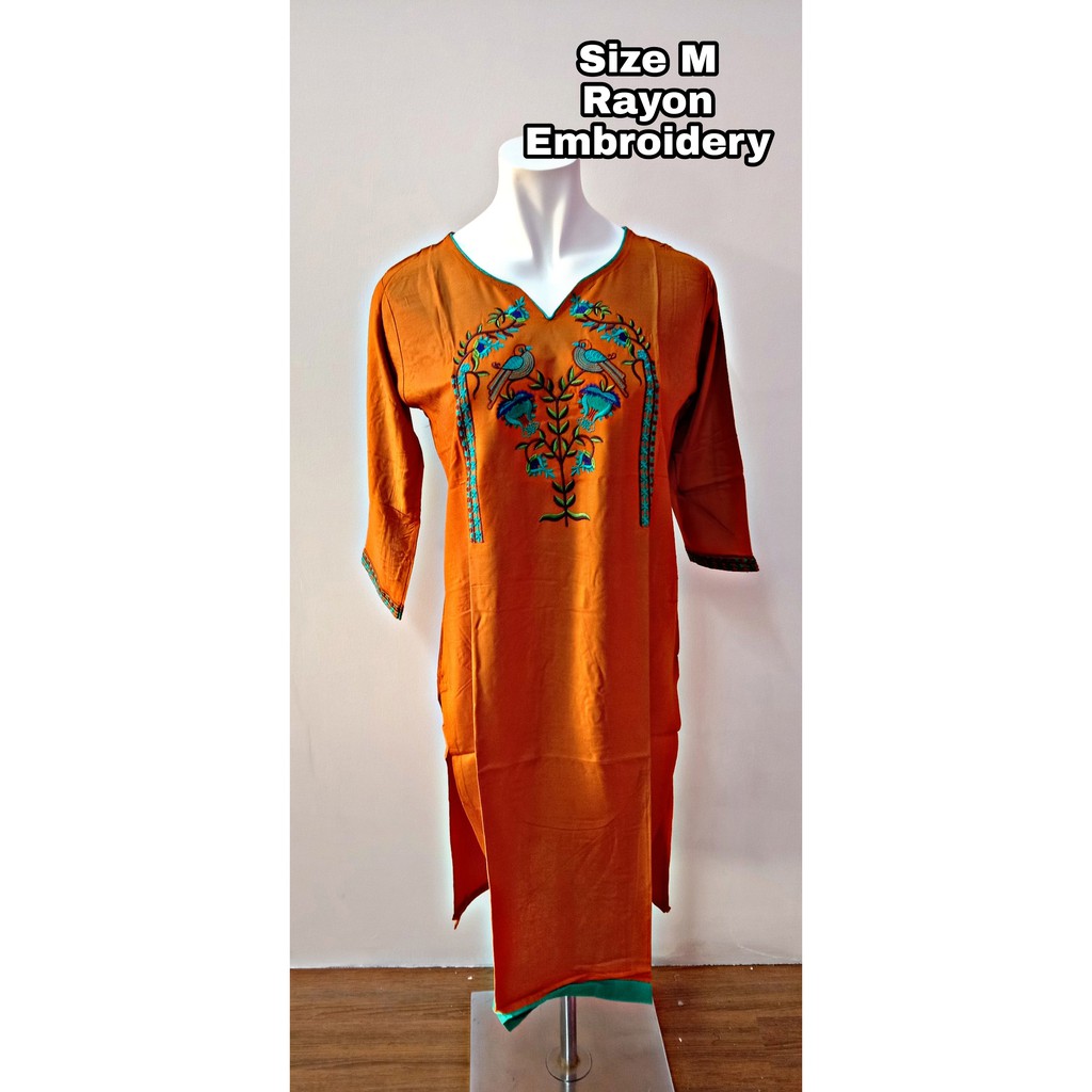 Kurti / Kurtis / Kurta / เสื้อสุภาพสตรี / Kurti / ผ้าเรยอน Kurti / Cotton Kurtis / Kurta / เสื้อ / P