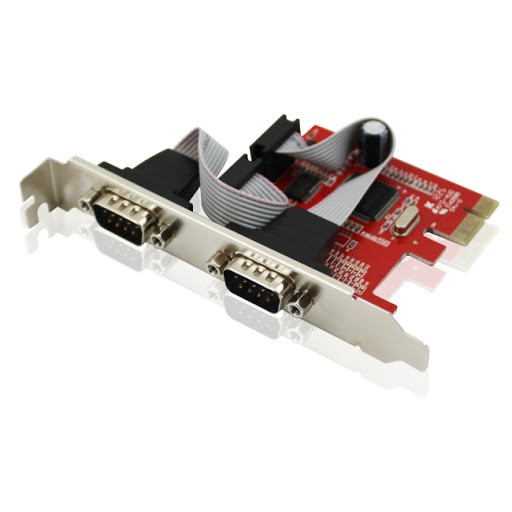 PCI Express ถึง 2 COM 9 RS 232 UNITEK Y 7504 PCI Card -> COM 9 Express