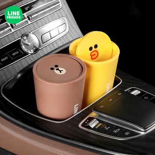 Line Friends Car Cute Garbage Can Multifunctional Car Storage Box Waterproof Cartoon Trash Can