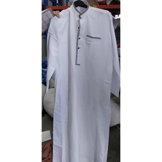 AD59โต้บผู้ชายแขนยาว ชุดโต้ป เสื้อผ้าผู้ชาย เครื่องแต่งกายมุุสลิม ชุดรายอ ชุดออกงานมุสลิม ชุดออกบวช ชุดออกอีด ชุดเดรส